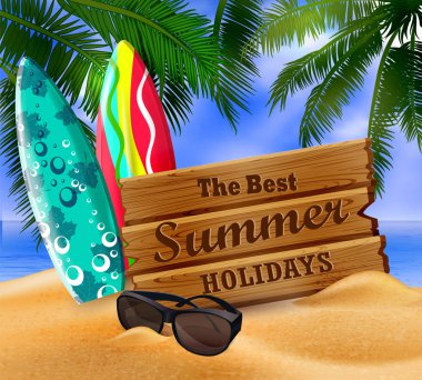 tropikal vektör arka plan