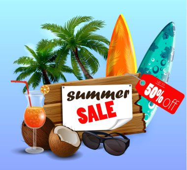 Yaz satış banner online alışveriş