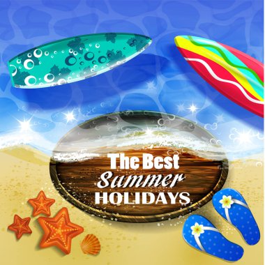 Güzel plaj manzarası