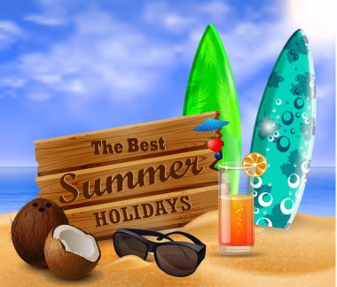 tropikal vektör arka plan