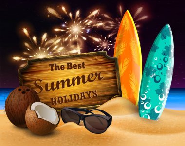 tropikal vektör arka plan