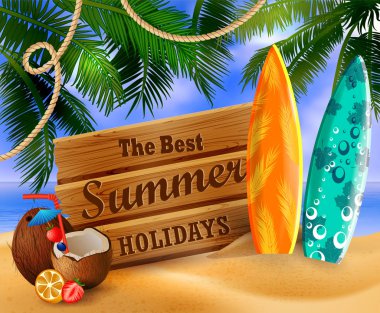 tropikal vektör arka plan