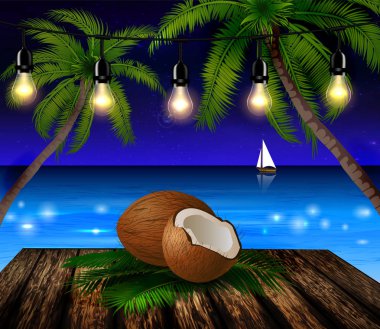 tropikal vektör arka plan