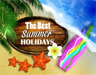 Güzel plaj manzarası