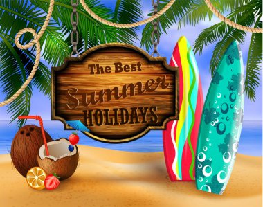 tropikal vektör arka plan