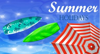 renkli şemsiye Yüzme Havuzu