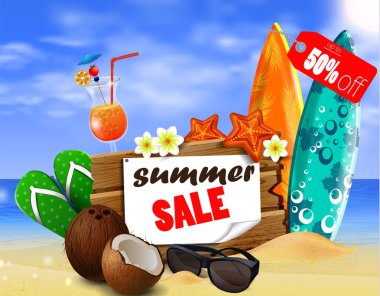 Yaz satış banner online alışveriş
