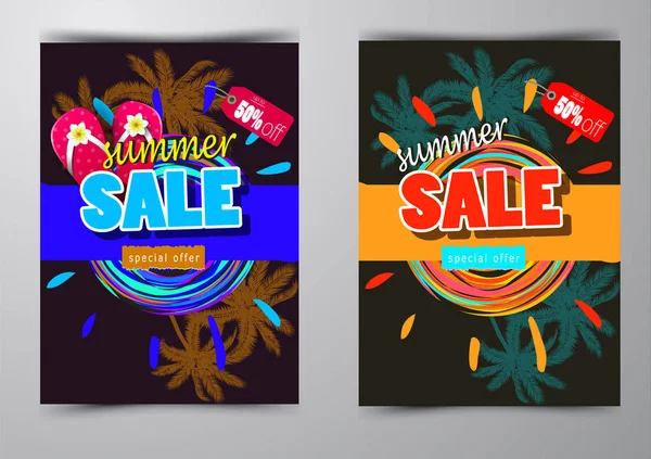 yaz satış şablonu afişi