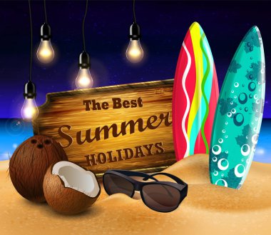 tropikal vektör arka plan