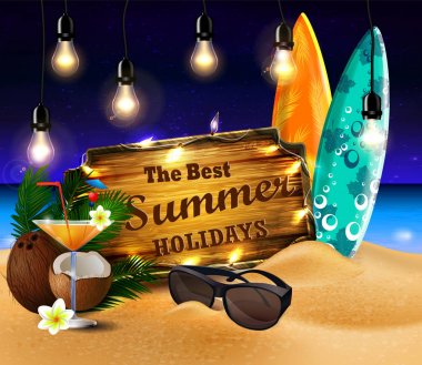 tropikal vektör arka plan