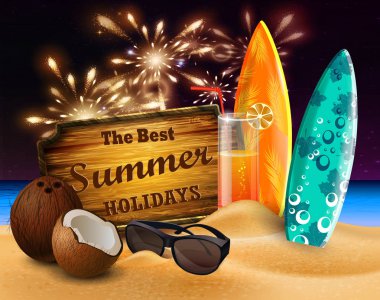 tropikal vektör arka plan