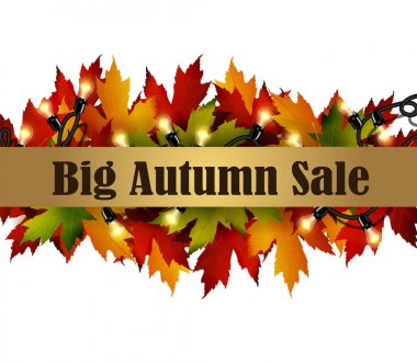 izole sonbahar özel satış poster