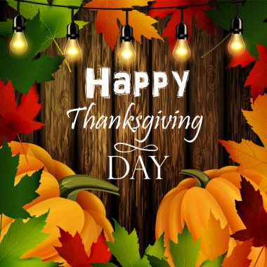 Çerçeve ve kabaklar Ahşap dokusu üzerinde yaprak