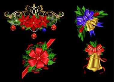 Noel öğeleri tasarımlarınız için