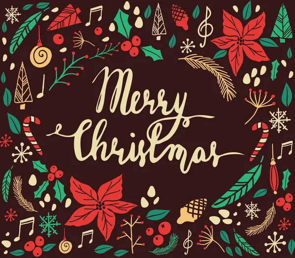 Noel kartı köknar ağacı