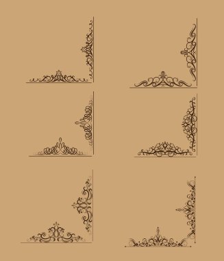 Girdap çiçek tasarım kümesi