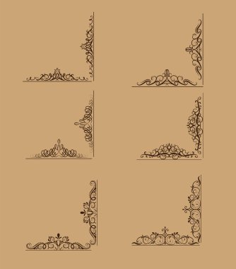 Girdap çiçek tasarım kümesi