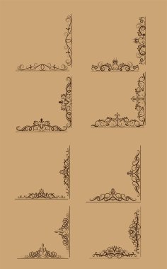 Girdap çiçek tasarım kümesi