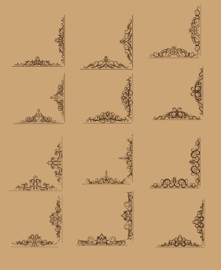 Girdap çiçek tasarım kümesi