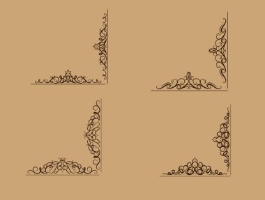 Girdap çiçek tasarım kümesi