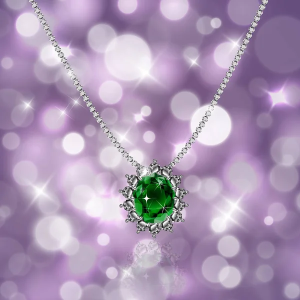 Yakut ve Pırlanta altın kolye