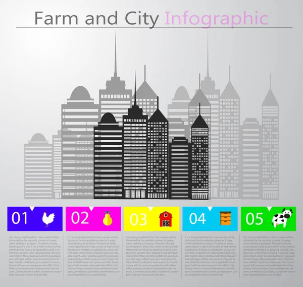 Eco vivo Infografía — Vector de stock