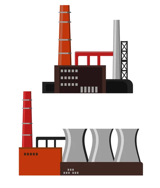 Ícone de edifícios industriais — Vetor de Stock