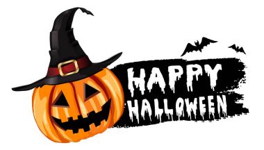 Cadılar Bayramı Balkabağı etiketi