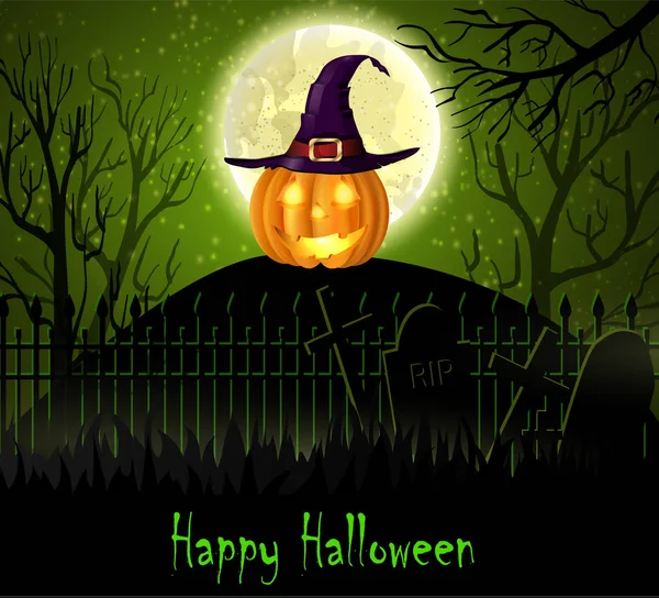 Halloween kísérteties háttér — Stock Vector