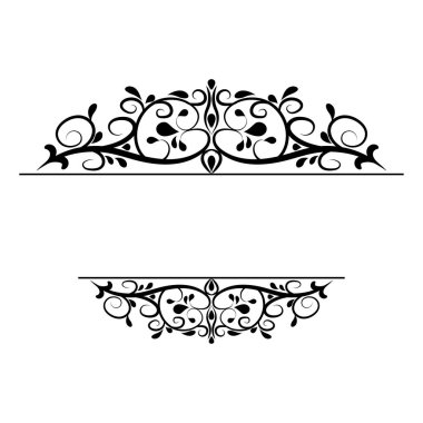 Vintage vektör girdap çerçeve