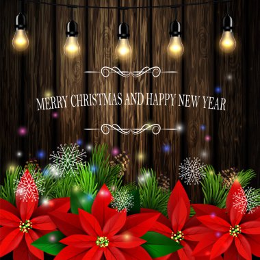 Noel dekorasyon yaprak dökmeyen ağaçlar