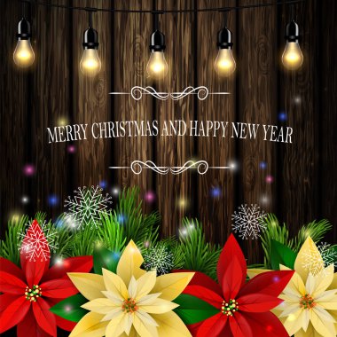 Noel dekorasyon yaprak dökmeyen ağaçlar