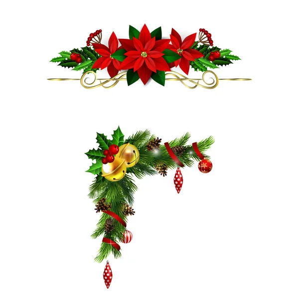 Christmas elements for your designs — Stock Vector