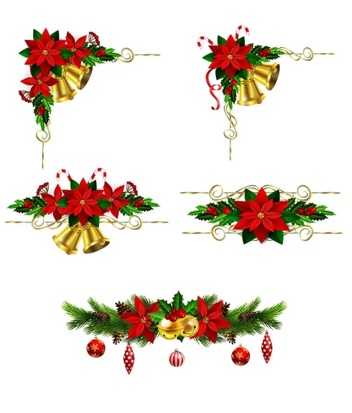 Christmas elements for your designs — Stock Vector