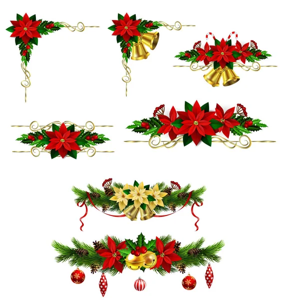 Christmas elements for your designs — Stock Vector