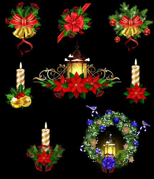 Christmas element för din design — Stock vektor