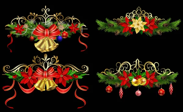 Christmas elements for your designs — Stock Vector