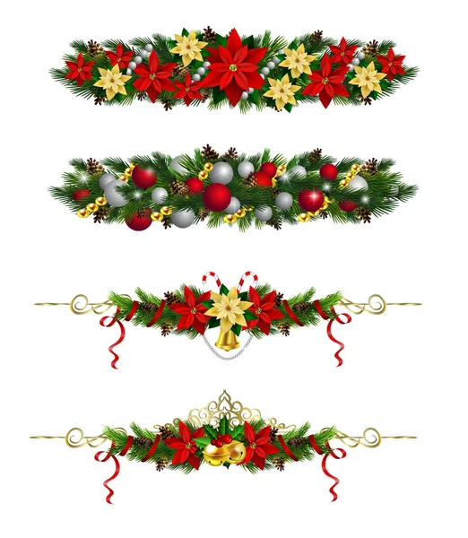 Décoration de sapin de Noël vectoriel isolé — Image vectorielle