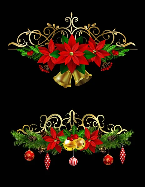 Christmas elements for your designs — Stock Vector