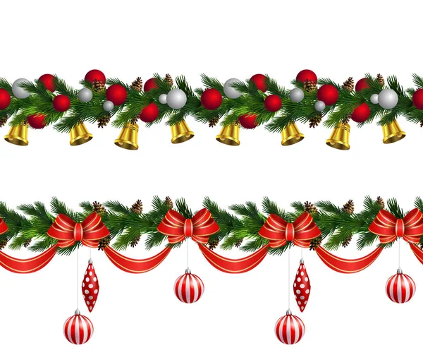 Vector Christmas Border — Stock Vector