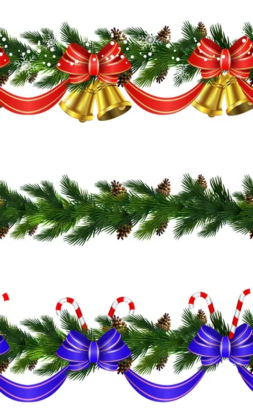 矢量圣诞边框 — 图库矢量图片
