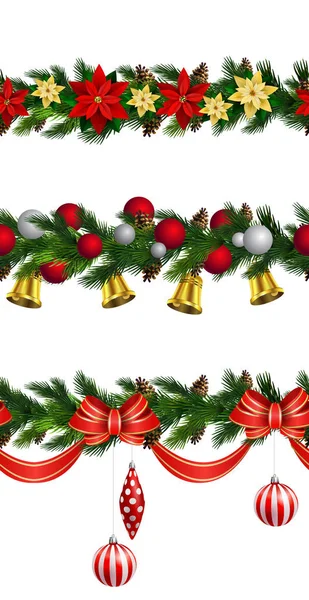 Vector Christmas Border — Stock Vector