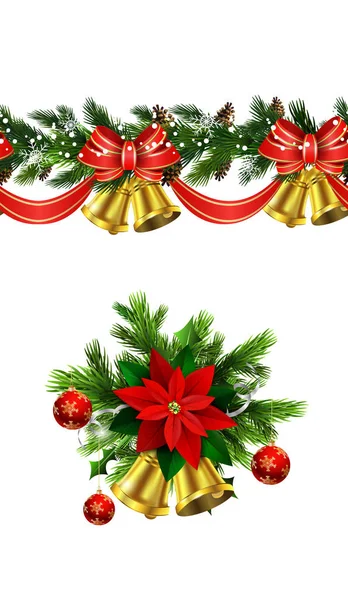 Vector Christmas Border — Stock Vector