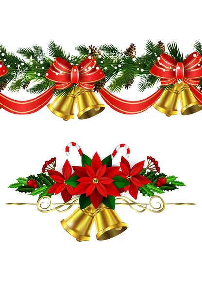 Vector Christmas Border — Stock Vector