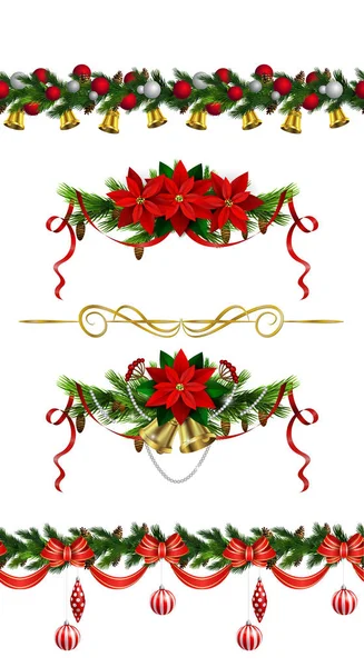 Vector frontera de Navidad — Vector de stock