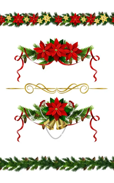 Vector frontera de Navidad — Vector de stock