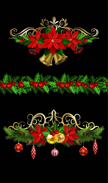 Christmas elements for your designs — Stock Vector