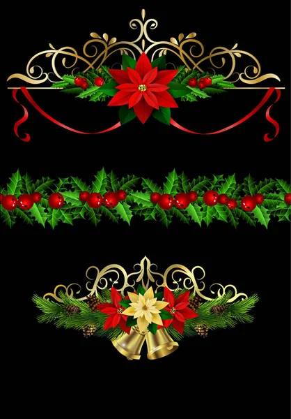 Christmas elements for your designs — Stock Vector