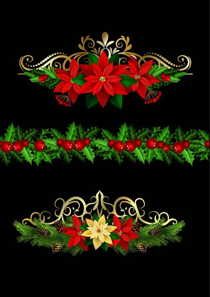 Christmas elements for your designs — Stock Vector