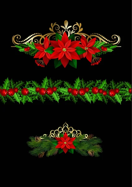 Christmas elements for your designs — Stock Vector